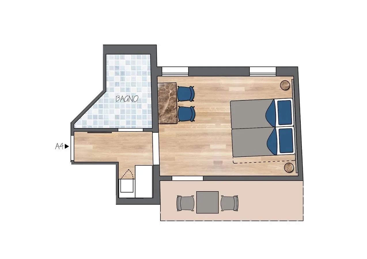 Residenza La Duchessa Deluxe Rooms location